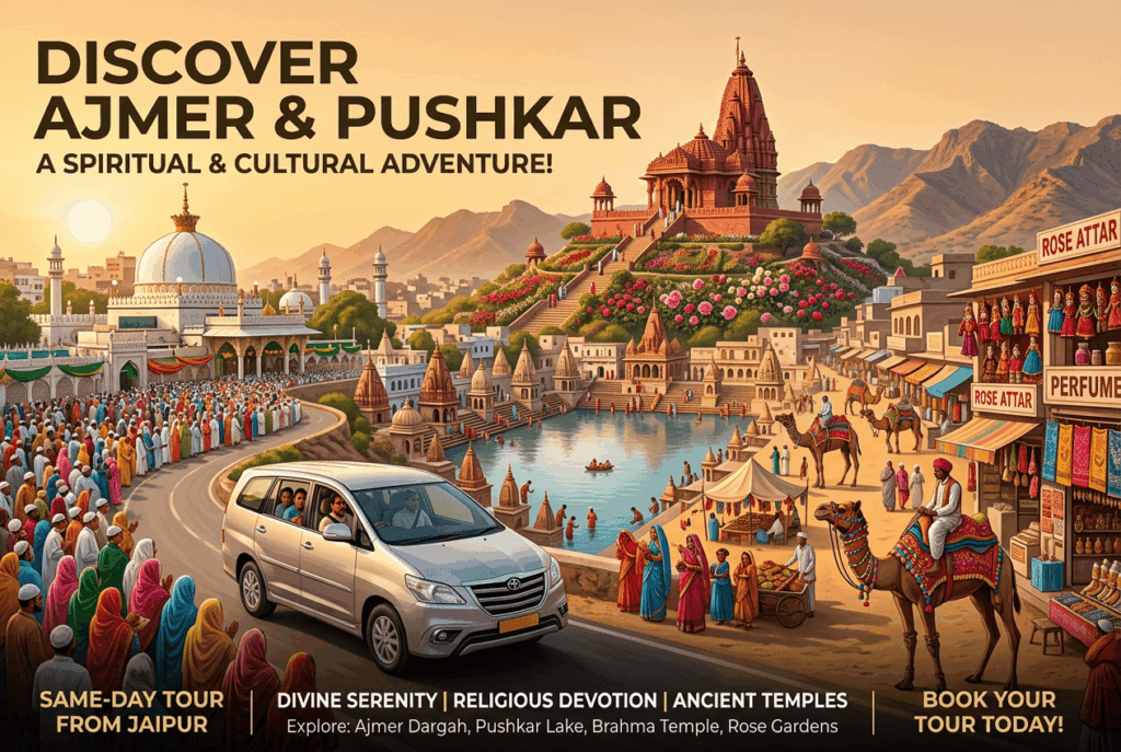 Jaipur Ajmer Pushkar Same Day Tour